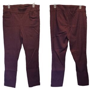 Perfect Stretch by Chico's Nicky Jeggings jean Burgundy Pants Size 2